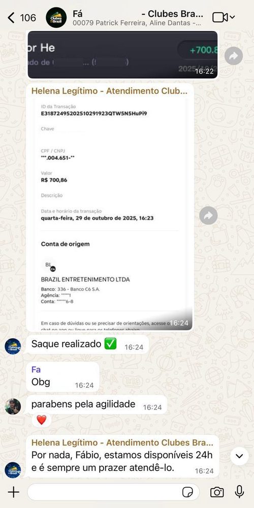 Mensagem de jogador: parabéns pela agilidade